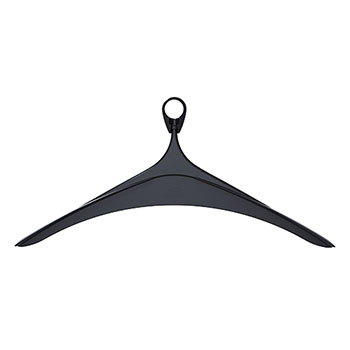 Alba Coat Hangers, Black, 12 Hangers