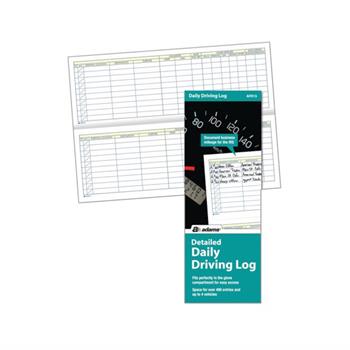 Adams Detailed Daily Driving Log, 9 in x 3 1/4 in, 24/Carton