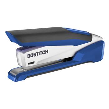 Bostitch InPower Spring-Powered Desktop Stapler, 28 Sheet Capacity, Blue
