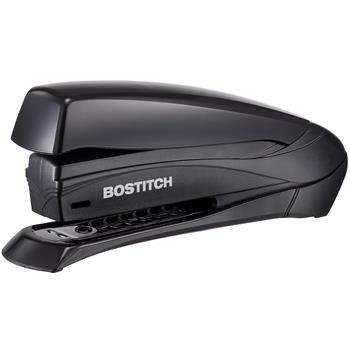 Bostitch Inspire Spring-Powered Desktop Stapler, 20 Sheet Capacity, Black