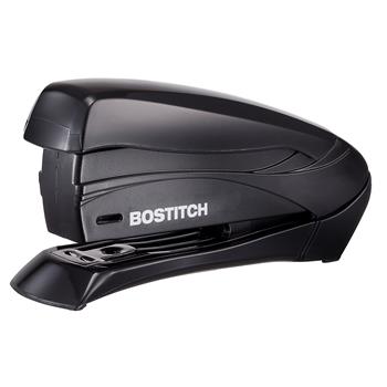 Bostitch Inspire Spring-Powered Compact Stapler, 15 Sheet Capacity, Black