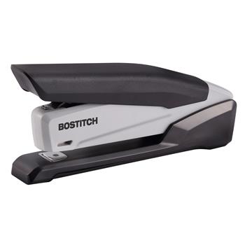 Bostitch EcoStapler Spring-Powered Desktop Stapler, 20 Sheet Capacity. Black/Gray
