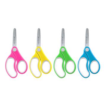 Westcott Soft Handle Kids Scissors, 5 in, Blunt, Assorted Colors