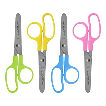 Westcott Value Kids Scissors, 5 in, Blunt, Left/Right Hand, Assorted Colors