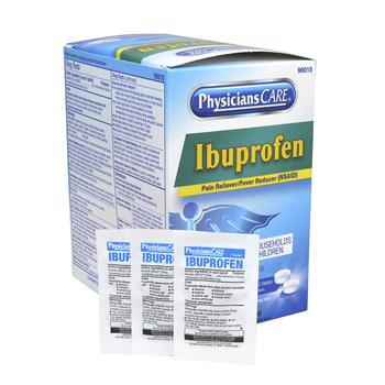 PhysiciansCare Ibuprofen Tablets, 200mg, 2/Pack, 50 Packs/Box