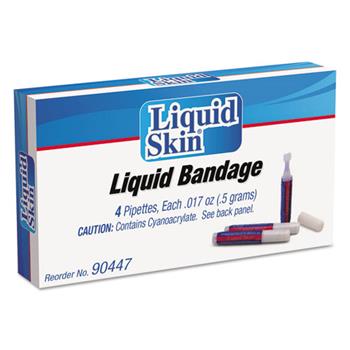 PhysiciansCare Liquid Bandage, 0.017 oz Pipette, 4/Box