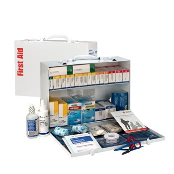 First Aid Only 75 Person System with Medications, 2-Shelf