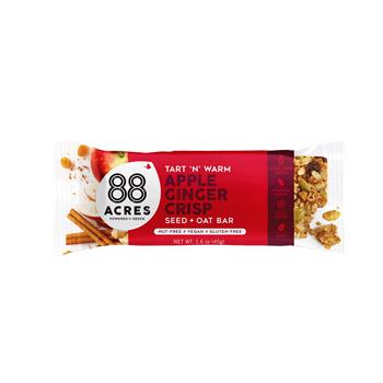 88 Acres Apple Ginger Crisp Seed Oat Bar, 1.6 oz, 9 Bars/Box