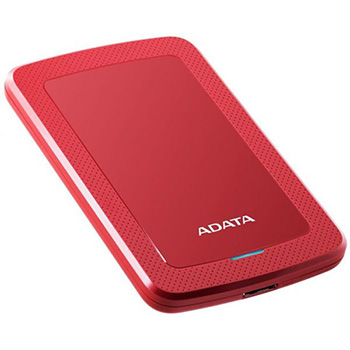 Adata HV300 2 TB Hard Drive - External - Red - USB 3.1