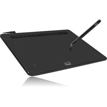 Adesso Graphic Tablet, Wide Screen, Black, 8 in x 5 in