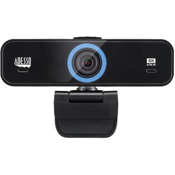 Adesso CyberTrack K4 Webcam, 8 Megapixel, 3840 x 2160 Video, Fixed Focus, Microphone