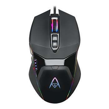 Gyration Ambidextrous Gaming Mouse, 7 Buttons, 6400 DPI, Black