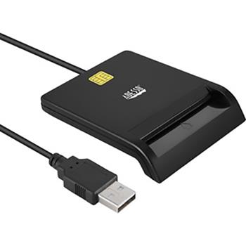 Gyration Smart Card Reader, USB 2.0 Cord, Black