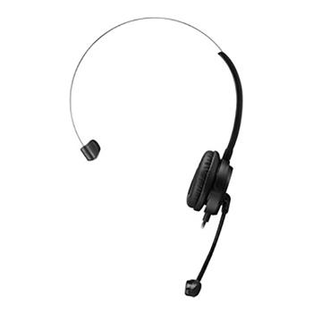 Gyration Single Sided Headset, Adjustable Microphone, USB, Noise Cancelling, Wired, Black