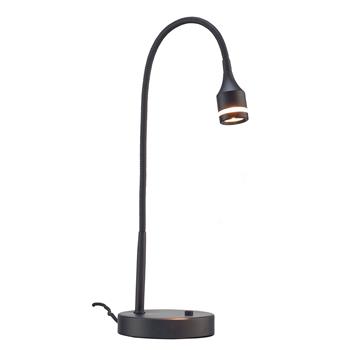 Adesso Home Prospect Adjustable LED Desk Lamp, 11&quot;-18&quot;H, Matte Black