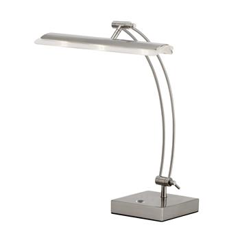 Adesso Home Esquire Adjustable LED Desk Lamp, 13&quot;-19&quot;H, Brushed Steel
