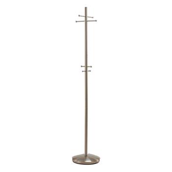 Adesso Home Coat Rack, 67&quot;H, Brushed Steel