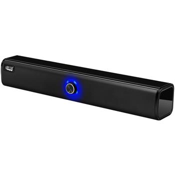 Adesso Xtream S6 Portable Bluetooth &amp; Aux Sound Bar Speaker, 10W x 2, Black