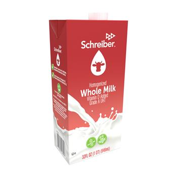 Schreiber Whole Milk, Resealable Carton, 32 oz