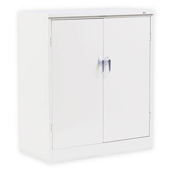 Alera 42&quot; High Heavy-Duty Welded Storage Cabinet, Two Adjustable Shelves, 36w x 18d, Putty