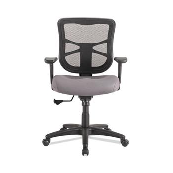 Alera Elusion Series Mesh Mid-Back Swivel/Tilt Chair, 17.9&quot; to 21.8&quot; Seat Height, Gray Seat