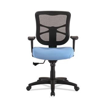 Alera Elusion Series Mesh Mid-Back Swivel/Tilt Chair, 17.9&quot; to 21.8&quot; Seat Height, Light Blue Seat