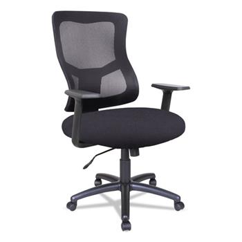 Alera Alera Elusion II Series Mesh Mid-Back Swivel/Tilt Chair, Supports Up to 275 lb, 18.11&quot; to 21.77&quot; Seat Height, Black