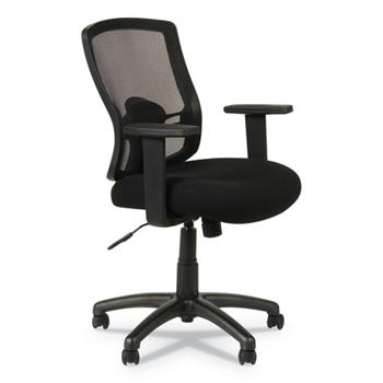 Alera Alera Etros Series Mesh Mid-Back Chair, Supports Up to 275 lb, 18.03&quot; to 21.96&quot; Seat Height, Black