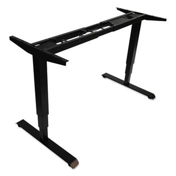 Alera AdaptivErgo 3-Stage Electric Table Base with Memory Controls, 25&quot; to 50.7&quot;, Black