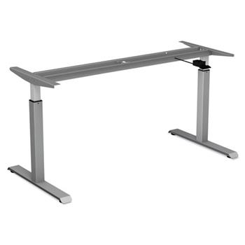 Alera AdaptivErgo Pneumatic Height-Adjustable Table Base, 26.18&quot; to 39.57&quot;, Gray