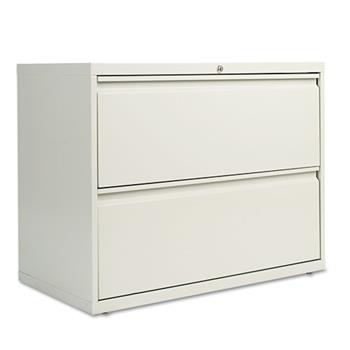 Alera Lateral File, 2 Legal/Letter-Size File Drawers, Light Gray, 36&quot; x 18&quot; x 28&quot;