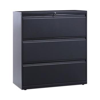 Alera Lateral File, 3 Legal/Letter/A4/A5-Size File Drawers, Charcoal, 36&quot; x 18&quot; x 39.5&quot;