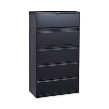 Alera Lateral File, 5 Legal/Letter/A4/A5-Size File Drawers, Charcoal, 36&quot; x 18&quot; x 64.25&quot;