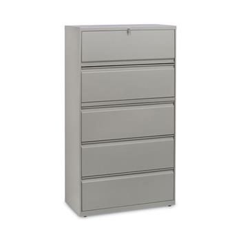 Alera Lateral File, 5 Legal/Letter/A4/A5-Size File Drawers, Putty, 36&quot; x 18&quot; x 64.25&quot;