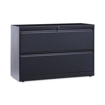 Alera Lateral File, 2 Legal/Letter-Size File Drawers, Charcoal, 42&quot; x 18&quot; x 28&quot;