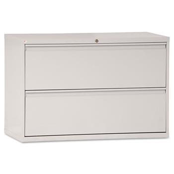 Alera Lateral File, 2 Legal/Letter-Size File Drawers, Light Gray, 42&quot; x 18&quot; x 28&quot;