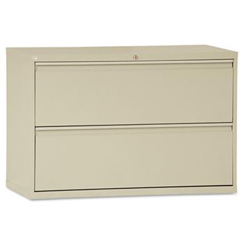 Alera Lateral File, 2 Legal/Letter-Size File Drawers, Putty, 42&quot; x 18&quot; x 28&quot;