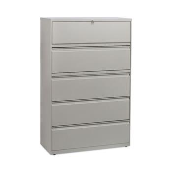 Alera Lateral File, 5 Legal/Letter/A4/A5-Size File Drawers, Putty, 42&quot; x 18&quot; x 64.25&quot;