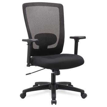 Alera Alera Envy Series Mesh High-Back Swivel/Tilt Chair, Supports Up to 250 lb, 16.88&quot; to 21.5&quot; Seat Height, Black