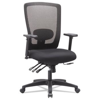 Alera Alera Envy Series Mesh High-Back Multifunction Chair, Supports Up to 250 lb, 16.88&quot; to 21.5&quot; Seat Height, Black