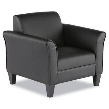 Alera Reception Lounge Sofa Series Club Chair, 35.43&quot; x 30.7&quot; x 32.28&quot;, Black