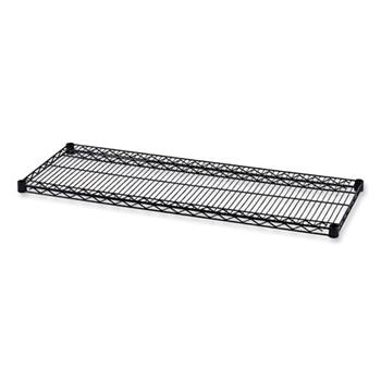 Alera Industrial Wire Shelving Extra Wire Shelves, 48w x 18d, Black, 2 Shelves/Carton