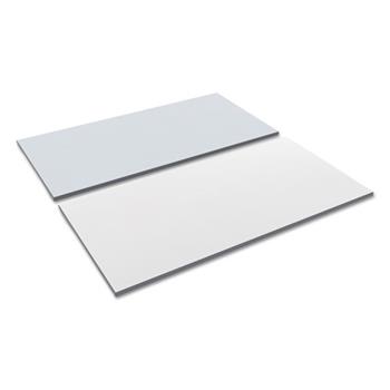 Alera Reversible Laminate Table Top, Rectangular, 59.38w x 29.5d, White/Gray