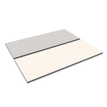 Alera Reversible Laminate Table Top, Rectangular, 71.5w x 29.5d, White/Gray