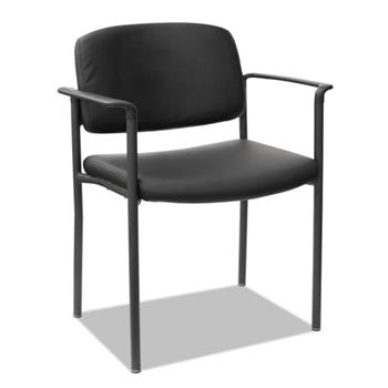 Alera Alera Sorrento Series Ultra-Cushioned Stacking Guest Chair, Supports Up to 275 lb, Black, 2/Carton