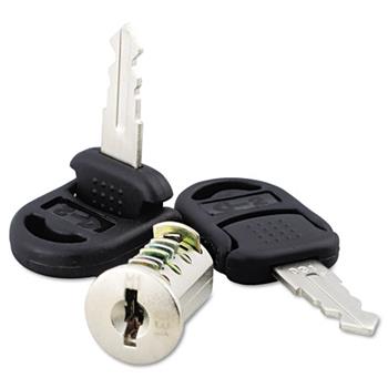 Alera Core Removable Lock and Key Set, Silver, Two Keys/Set
