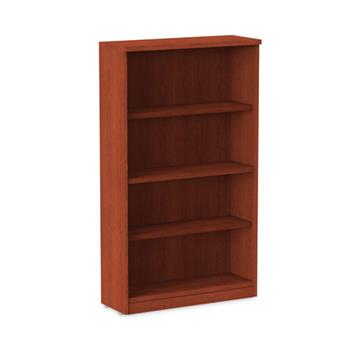 Alera Alera Valencia Series Bookcase, Four-Shelf, 31.75w x 14d x 54.88h, Medium Cherry