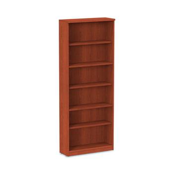 Alera Alera Valencia Series Bookcase, Six-Shelf, 31.75w x 14d x 80.25h, Medium Cherry