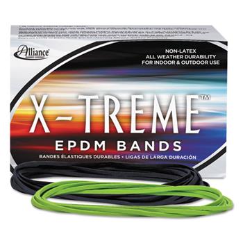 Alliance Rubber Company X-treme File Bands, 117B, 7 x 1/8, Lime Green, Approx. 175 Bands/1lb Box