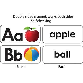 Ashley ABC Picture Words Double-Sided Magnets, 27/PK